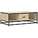 Tavolino Rovere Sonoma 100x57x35 Cm Legno Multistrato Metallo - Foto miniatura 2