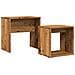 Tavolini Impilabili 2 Pz Legno Antico In Truciolato - Foto miniatura 2