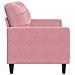 Lusso Casadino -  Divano A 2 Posti Rosa 140 Cm In Velluto - Foto miniatura 4