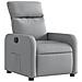 Poltrona Elettrica Reclinabile Grigio Chiaro In Tessuto - Foto miniatura 3