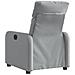 Poltrona Elettrica Reclinabile Grigio Chiaro In Tessuto - Foto miniatura 4