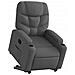 Poltrona Alzapersona Reclinabile Elettrica Grigio Scuro Tessuto - Foto miniatura 3