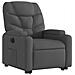 Poltrona Alzapersona Reclinabile Elettrica Grigio Scuro Tessuto - Foto miniatura 4