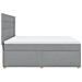 Giroletto a Molle con Materasso Grigio Chiaro180x200 cm Tessuto - Foto miniatura 5