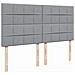 Giroletto a Molle con Materasso Grigio Chiaro180x200 cm Tessuto - Foto miniatura 7