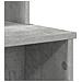 Scrivania con Storage Grigio Cemento 120,5x44x88,5 cm Legno Ingegnerizzato - Foto miniatura 7