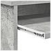 Scrivania con Storage Grigio Cemento 120,5x44x88,5 cm Legno Ingegnerizzato - Foto miniatura 8