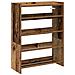 Scarpiera Legno Antico 60x25x81 cm in Legno Multistrato - Foto miniatura 1