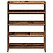 Scarpiera Legno Antico 60x25x81 cm in Legno Multistrato - Foto miniatura 4