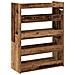 Scarpiera Legno Antico 60x25x81 cm in Legno Multistrato - Foto miniatura 6