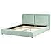 Letto Velluto Bajonna 180 X 200 Cm Verde Menta - Foto miniatura 3