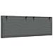 Cuscino Testiera Grigio Scuro 120 cm in Tessuto - Foto miniatura 6