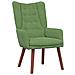 Sedia rilassante Verde chiaro 63 x 67 x 94 cm Velluto - Foto miniatura 1