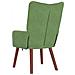 Sedia rilassante Verde chiaro 63 x 67 x 94 cm Velluto - Foto miniatura 6