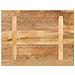 Piano per Tavolo 70x60x3,8 cm Rettangolare Legno Massello Mango - Foto miniatura 5