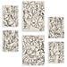Set Di 6 Stampe Ruffenrahmen 2 In Flower Abstract Aesthetic Decorative Paintings For Your Living Room, Bedroom, Home A3 & A4 Senza Cornice - Foto miniatura 1
