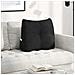 Cuscino per Schiena Nero 60 x 24 x 50 cm Tessuto - Foto miniatura 2