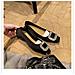 Eleva Il Tuo Stile: Scarpe Da Donna Con Plateau In Pelle, Punta Quadrata E Zeppa Nascosta Da 3cm Black 40 - Foto miniatura 3