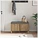 Panca per ingresso con porta Rovere Artigianale 80 x 38 x 46 cm - Foto miniatura 4