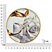 Orologio Da Parete Vkh294-multicolore-mdf-5x5x60 Cm - Foto miniatura 6