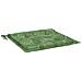 Cuscini per sedie 4 pcs Verde e Bianco 50 x 50 x 4 cm - Foto miniatura 1