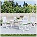 Cuscini per sedie 4 pcs Verde e Bianco 50 x 50 x 4 cm - Foto miniatura 2