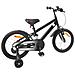Bicicletta per Bambini 16 Pollici per bambini di 4-6 anni Nero - Foto miniatura 3