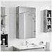 Mobiletto per specchio da bagno con lo scaffale Grigio cemento - Foto miniatura 4