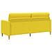 Divano con Storage Giallo Chiaro 192 x 78 x 87 cm Poliestere - Foto miniatura 5
