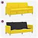 Divano con Storage Giallo Chiaro 192 x 78 x 87 cm Poliestere - Foto miniatura 6