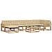 Set di divani da esterno 8 pcs Bianco e Beige 79 x 79 x 37 cm - Foto miniatura 1