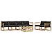Set di divani da esterno 7 pcs Bianco e Nero 79 x 79 x 37 cm - Foto miniatura 1