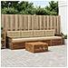Set di divani da esterno con cuscino 5 pcs Naturale e Beige - Foto miniatura 2