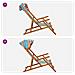 Lettino 2 pcs 3 Posizione Legno di Eucalipto Massello - Foto miniatura 2