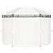 Gazebo Bianco Crema 530x350x265 Cm - Foto miniatura 3