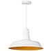 Lampada Da Soffitto Bianca Opaca E Color Oro - Bayou - Foto miniatura 16