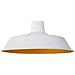 Lampada Da Soffitto Bianca Opaca E Color Oro - Bayou - Foto miniatura 4