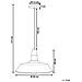 Lampada Da Soffitto Bianca Opaca E Color Oro - Bayou - Foto miniatura 26