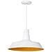 Lampada Da Soffitto Bianca Opaca E Color Oro - Bayou - Foto miniatura 22