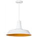 Lampada Da Soffitto Bianca Opaca E Color Oro - Bayou - Foto miniatura 11