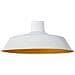Lampada Da Soffitto Bianca Opaca E Color Oro - Bayou - Foto miniatura 9