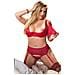 Curvy - Set Reggiseno E Reggicalze Rosso 2xl - Foto miniatura 1