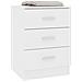 Comodini 2 pz Bianco 38x35x56 cm in Legno Ingegnerizzato - Foto miniatura 3