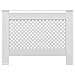 Coperture Per Radiatori 2 Pz Bianche 112x19x81,5 Cm In Mdf - Foto miniatura 4