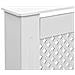 Coperture Per Radiatori 2 Pz Bianche 112x19x81,5 Cm In Mdf - Foto miniatura 6
