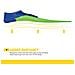 Finis Long Floating Pinne, Blu / lime Green - Foto miniatura 2