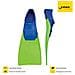 Finis Long Floating Pinne, Blu / lime Green - Foto miniatura 1