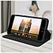 Custodia Iphone Se / 7 / 8 Portacarte Funzione Supporto Similpelle Liscia Nero - Foto miniatura 2