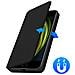 Custodia Iphone Se / 7 / 8 Portacarte Funzione Supporto Similpelle Liscia Nero - Foto miniatura 5