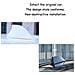 Cuore Cavallo Shark Fin Antenna Universal Car Antenna Fm Segnale Radio Con La Base Adesiva Impermeabile (nero)  - Foto miniatura 3